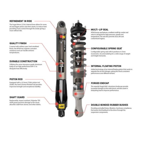 ARB OME MT64 Shock Tacoma Rear Med Left thumbnail 4