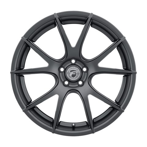 Forgestar CF5V 20x12 / 5x120 BP / ET52 / 8.6in BS Satin Black Wheel thumbnail 2