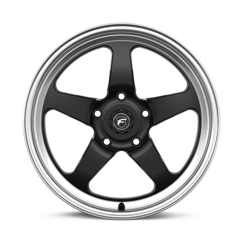Forgestar D5 Drag 17x5.0 / 5x120.65 BP / ET-26 / 2.0in BS Gloss Black Wheel thumbnail 1