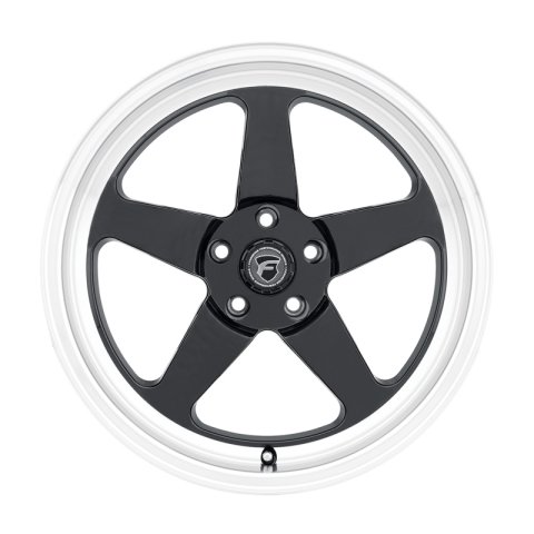 Forgestar D5 Drag 18x9.0 / 5x114.3 BP / ET35 / 6.4in BS Gloss Black Wheel thumbnail 2