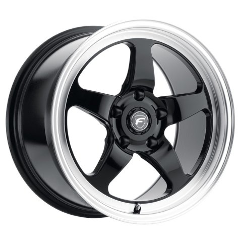 Forgestar D5 Drag 17x10 / 5x139.7 BP / ET38 / 7.0in BS Gloss Black Wheel thumbnail 2