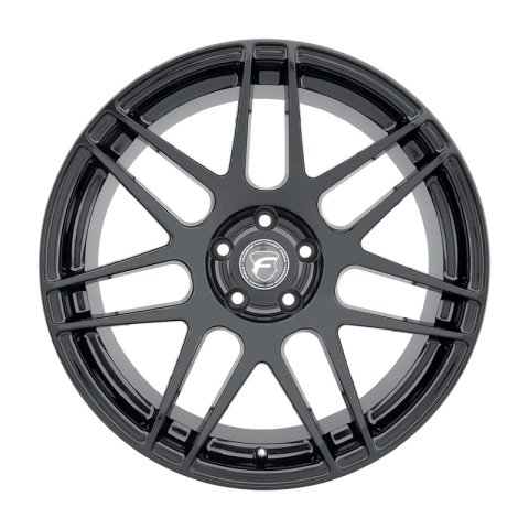 Forgestar F14 20x9.0 / 5x120 BP / ET35 / 6.4in BS Gloss Black Wheel thumbnail 2