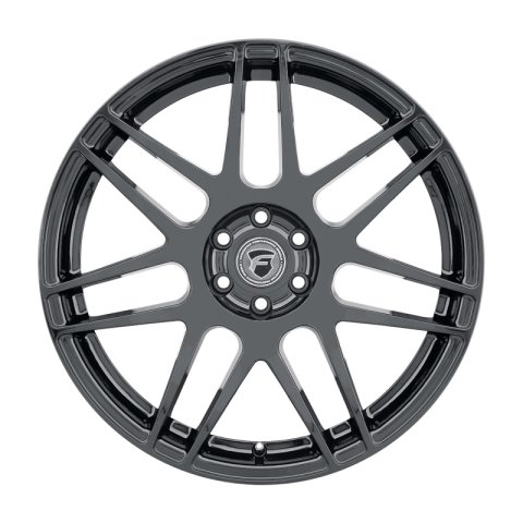 Forgestar F14 20x11 / 5x120 BP / ET42 / 7.6in BS Gloss Black Wheel thumbnail 3