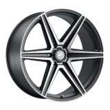 Forgestar X6 24x10 / 6x139.7 BP / ET25 / 6.5in BS Satin Black Wheel thumbnail 2