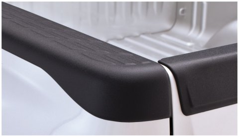 Bushwacker 07-13 GMC Sierra 1500 Fleetside Bed Rail Caps 97.6in Bed - Black thumbnail 2