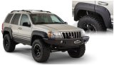 Bushwacker Cut-Out Fender Flares for 1999-2004 GRAND CHEROKEE - 10072-07 Flares, Style, Rear, Black, Dura-Flex Thermoplastic, Jeep, Pair thumbnail 1