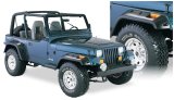 Bushwacker 87-95 Jeep Wrangler Cutout Style Flares 4pc Cutting Optional Not Renegade - Black thumbnail 2