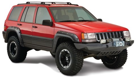 Bushwacker 93-98 Jeep Grand Cherokee Cutout Style Flares 4pc - Black thumbnail 5