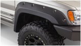 Bushwacker Cut-Out Fender Flares for 1999-2004 GRAND CHEROKEE - 10926-07 Flares, Cut-Out, Front/Rear, Black, Dura-Flex Thermoplastic, Jeep, Set of 4 thumbnail 9