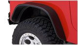 Bushwacker 87-95 Jeep Wrangler Flat Style Flares 2pc Excludes Renegade - Black thumbnail 1