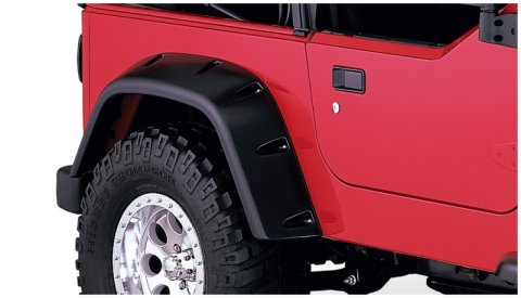 Bushwacker 97-06 Jeep TJ Max Pocket Style Flares 2pc - Black thumbnail 1