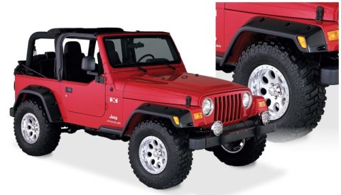 Bushwacker 97-06 Jeep TJ Max Pocket Style Flares 4pc - Black thumbnail 1