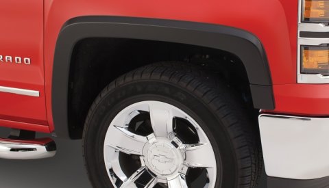Bushwacker 15-18 Chevy Silverado 2500 HD Fleetside OE Style Flares 4pc 78.8/97.8in Bed - Black thumbnail 4