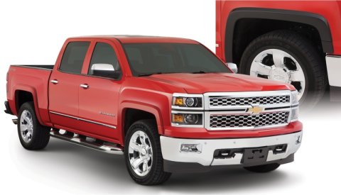 Bushwacker 15-18 Chevy Silverado 2500 HD Fleetside OE Style Flares 4pc 78.8/97.8in Bed - Black thumbnail 5