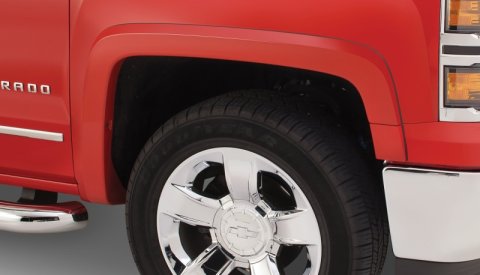 Bushwacker 15-18 Chevy Silverado 2500 HD Fleetside OE Style Flares 4pc 78.8/97.8in Bed - Black thumbnail 7