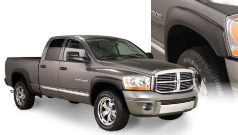 Bushwacker 06-08 Dodge Ram 1500 Fleetside OE Style Flares 4pc 75.9/76.3in Bed - Black thumbnail 3