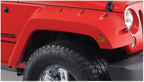 Bushwacker 07-18 Jeep Wrangler Pocket Style Flares 2pc - Black thumbnail 4