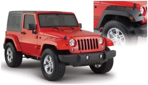 Bushwacker 07-18 Jeep Wrangler Pocket Style Flares 2pc - Black thumbnail 8