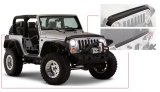 Bushwacker 07-18 Jeep Wrangler Trail Armor Hood and Tailgate Protector Excl Power Dome Hood - Black thumbnail 1