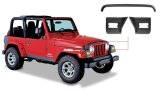 Bushwacker Trail Armor Body Cladding Kits 14005 Armor, Front Fender Cladding, Hood Guard, Dura-flex Plastic, Black Diamond Tread, Jeep, Set thumbnail 4