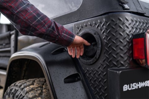 Bushwacker 97-06 Jeep Wrangler Trail Armor Rear Corners - Black thumbnail 8