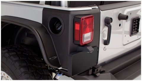Bushwacker 07-18 Jeep Wrangler Trail Armor Rear Corners - Black thumbnail 6