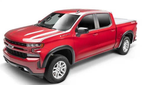 Bushwacker 19-21 Chevrolet Silverado 1500 OE-Style 4PC Fender Flares Black Smooth thumbnail 3