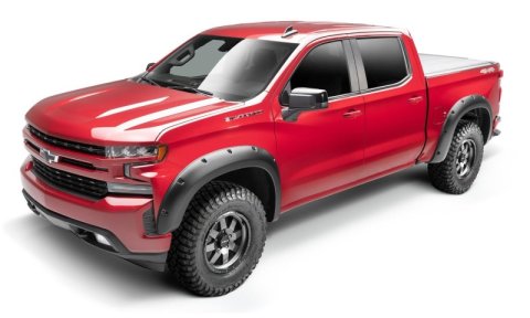 Bushwacker 14-15 Chevrolet Silverado 1500 (6ft & 8ft Beds) Forge Style Flares 4pc - Black thumbnail 1