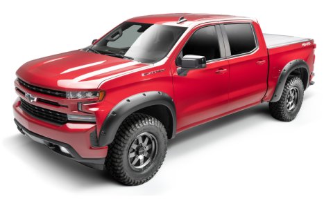 Bushwacker 14-15 Chevrolet Silverado 1500 (6ft & 8ft Beds) Forge Style Flares 4pc - Black thumbnail 2