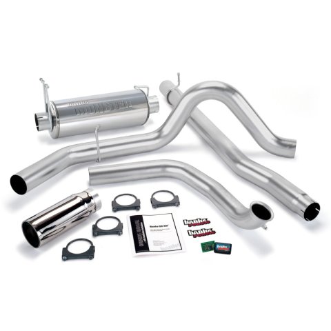 Banks Power 01-03 Ford 7.3L w/Cat Conv Git-Kit - SS Single Exhaust w/ Chrome Tip thumbnail 2