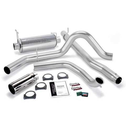 Banks Power 01-03 Ford 7.3L w/Cat Conv Git-Kit - SS Single Exhaust w/ Chrome Tip thumbnail 4