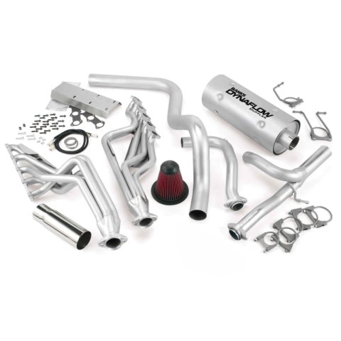 Banks Power Ford 1997-2008 6.8L V-10 Class C Motorhome PowerPack Systems for 2000-2002 E-450 ECONOLINE SUPER DUTY, 2003 1997-1999 DUTY - 49157 Performance Package, System, TorqueTubes, Monster Exhaust, Stainless, Chrome Tip, Ram-Air Intake, Ford, thumbnail 1
