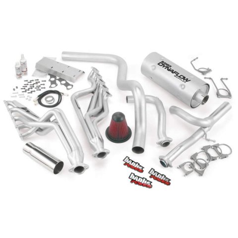 Banks Power Ford 1997-2008 6.8L V-10 Class C Motorhome PowerPack Systems for 2000-2002 E-450 ECONOLINE SUPER DUTY, 2003 1997-1999 DUTY - 49157 Performance Package, System, TorqueTubes, Monster Exhaust, Stainless, Chrome Tip, Ram-Air Intake, Ford, thumbnail 3