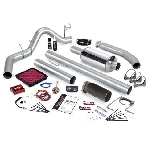 Banks Power 01 Dodge 5.9L 235Hp Ext Cab Stinger System - SS Single Exhaust w/ Black Tip thumbnail 2