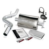 Banks Power 91-95 Jeep 4.0L Wrangler Monster Exhaust System - SS Single Exhaust w/ Chrome Tip thumbnail 3