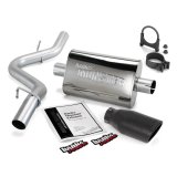 Banks Power 97-99 Jeep 2.5/4.0L Wrangler Slip Fit Cat Monster Exh Sys - SS Single Exh w/ Blk Tip thumbnail 5