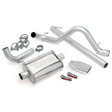 Banks Power Monster Exhaust Systems for 2007-2011 WRANGLER - 51321 System, Exhaust, Cat-Back, Stainless, Natural, Single Exit, Rear Turndown, Chome Tip, Jeep, 3.8L, Wrangler, 2-Door, Kit thumbnail 4