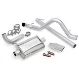 Banks Power Monster Exhaust Systems for 2007-2011 WRANGLER - 51321 System, Exhaust, Cat-Back, Stainless, Natural, Single Exit, Rear Turndown, Chome Tip, Jeep, 3.8L, Wrangler, 2-Door, Kit thumbnail 8