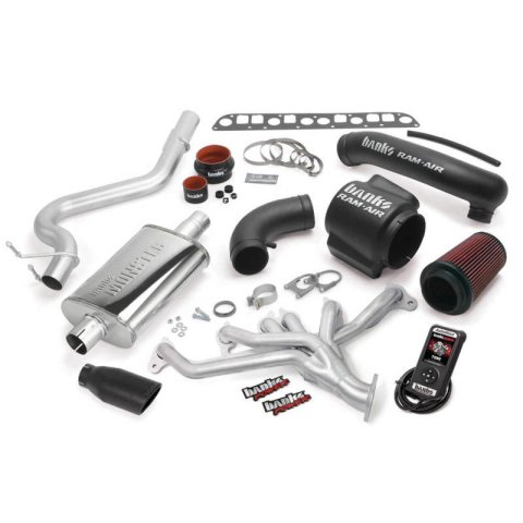 Banks Power Jeep 2004-2006 4.0L PowerPack Systems for WRANGLER - 51335-B Performance Package, Bundle, TorqueTube, Monster Exhaust, Single Exit, Black Tip, Ram-Air Intake, AutoMind Tuner, Jeep, 4.0L, TJ, Kit thumbnail 3