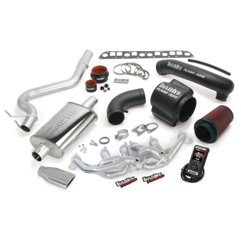 Banks Power Jeep 2004-2006 4.0L PowerPack Systems for WRANGLER - 51335-B Performance Package, Bundle, TorqueTube, Monster Exhaust, Single Exit, Black Tip, Ram-Air Intake, AutoMind Tuner, Jeep, 4.0L, TJ, Kit thumbnail 4