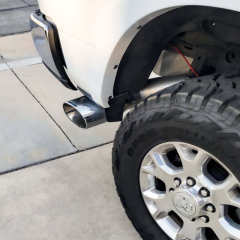 Banks Power 19-23 Dodge Ram Mega Cab 6.7L Cummins Monster Exhaust - SS Single Exhaust w/ Chrome Tip thumbnail 6