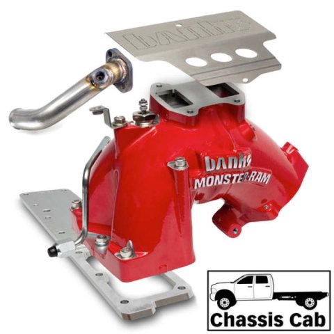 Banks Power 13-18 Dodge RAM 6.7L Monster-Ram Intake System W/Fuel Line-Chassis Cab Red thumbnail 5