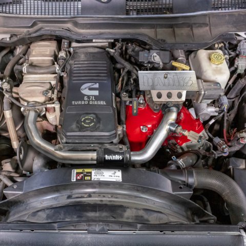 Banks Power 19-24 Ram 3500/4500/5500 6.7L Diesel Monster-Ram Intake System w/Fuel Line - Red thumbnail 4