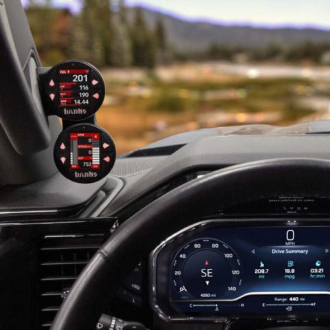 Banks Power 2022+ GM - iDash Stealth Dual Gauge Pod Kit thumbnail 2