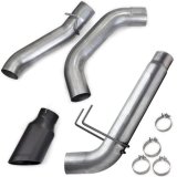 Banks Power 19-23 Dodge RAM Monster Exhaust 5.0in Single 6.7L MCSB DRW w/ SideKick Black Tip thumbnail 1