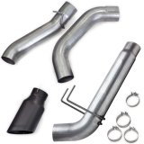 Banks Power 19-23 Dodge RAM Monster Exhaust 5.0in Single 6.7L MCSB DRW w/ SideKick Black Tip thumbnail 6