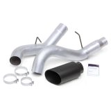 Banks Power Monster Exhaust Systems 48998-B Systems, Monster, Particulate Filter Back, Single, Steel, Natural, Side Exit, Black Tip, Chevrolet, GMC, 6.6L Diesel, Kit thumbnail 6