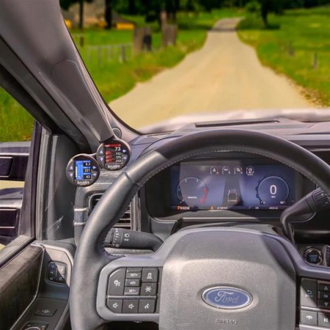 Banks Gauge Pod Kit 2023-2024 Ford F250-450 & 2021-24 F150 iDash Stealth Pod Mount - Dual Gauge thumbnail 1