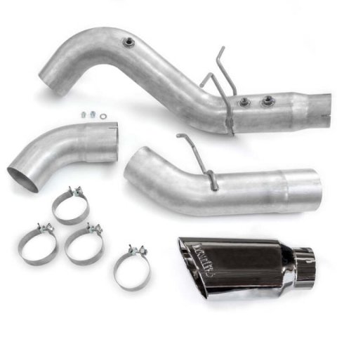 Banks Power 20-23 Chevy/GMC Duramax DRW Crew Cab 5.0in Monster Exhaust w/ S/S Chrome Tip thumbnail 7