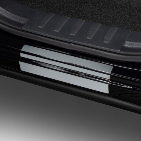 Putco 14-18 Chevy Silv LD - Double Cab w/ CHEVROLET Etching (8pcs) Black Platinum Door Sills thumbnail 5
